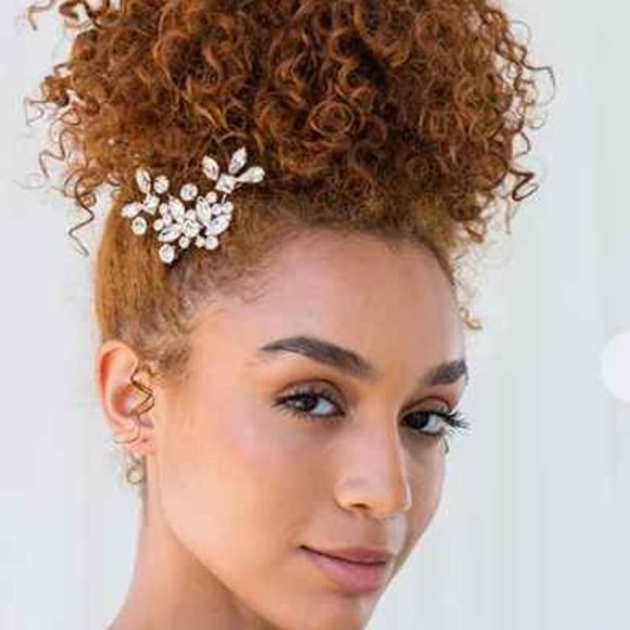 CAPRICE COMB BIDES & HAIRPINS ROSE GOLD TONE - Picture 1 of 2